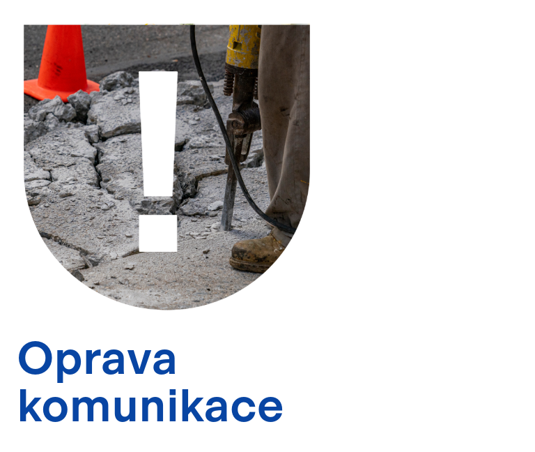 Oznámení o lokálních opravách komunikací