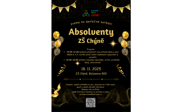 Společné setkání s Absolventy ZŠ Chýně