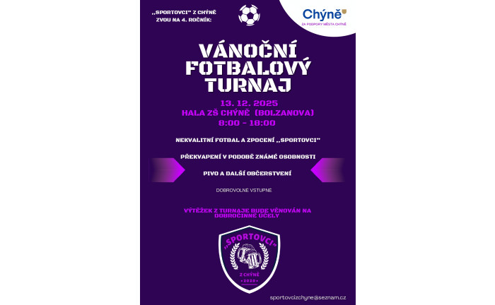 Vánoční fotbalový turnaj